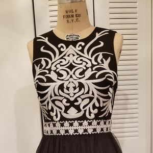 Bebe Embroidered Tea Dress